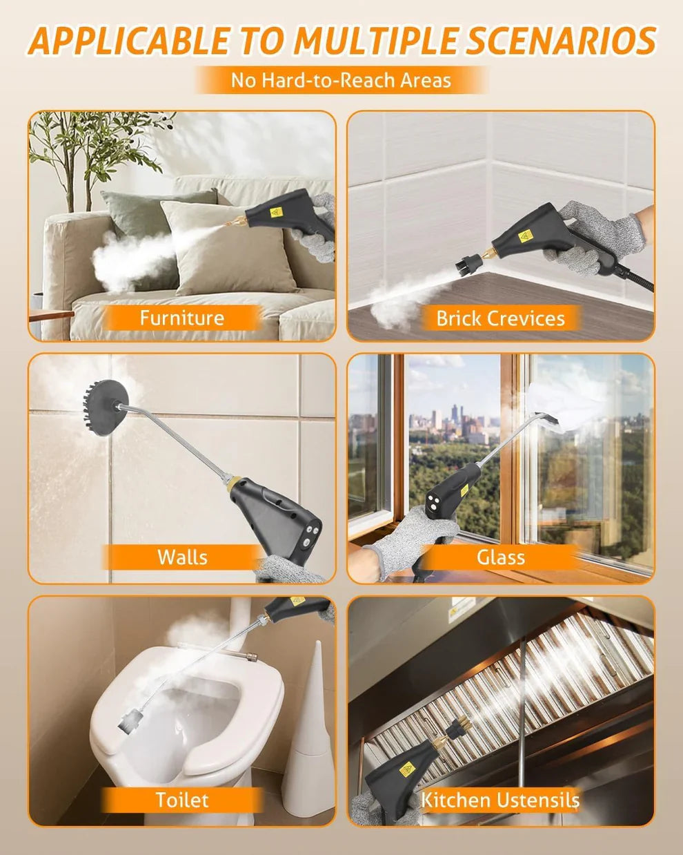 TB-961 Portable Handheld Steam Cleaner